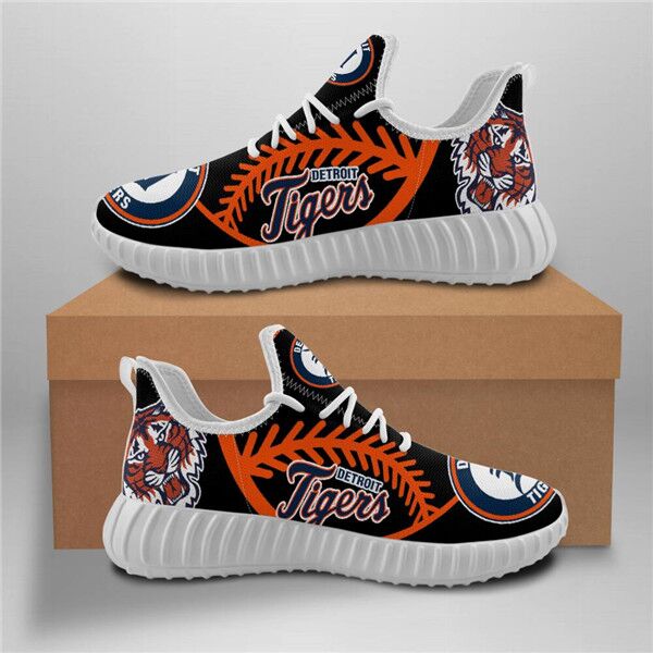 Women's Detroit Tigers Mesh Knit Sneakers/Shoes 003